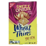Nabisco Wheat Thins sweet onion snack crackers, 100% whole grain 9oz