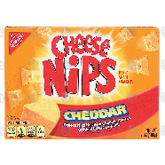 Nabisco Cheese Nips cheddar cheese flavor baked snack crackers  7oz