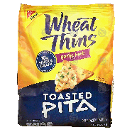 Nabisco Wheat Thins toasted pita; garlic herb, baked snack crackers8oz