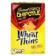 Nabisco Wheat Thins sweet & spicy chipotle, 100% whole grain  9oz