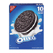 Nabisco Oreo Sandwich Cookies Chocolate Stay Fresh Pk 10 Ct  52.5oz