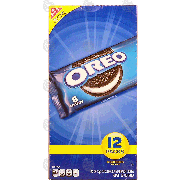 Nabisco Oreo sandwich cookies, chocolate 12 pk single serve 24oz