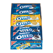 Nabisco Oreo sandwich cookies, variety 12 pk single serve 21.2oz