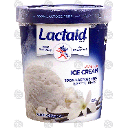 Lactaid  vanilla ice cream, 100% lactose free 1-qt