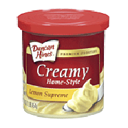 Duncan Hines Creamy Home-style lemon supreme premium frosting 16oz