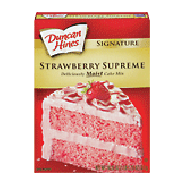 Duncan Hines Cake Mix Moist Deluxe Strawberry Supreme 18.25oz