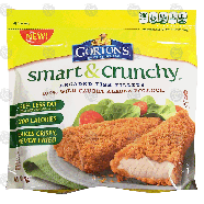 Gorton's smart & crunchy breaded fish fillets, 100% wild-caught 15.2oz