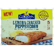 Gorton's  lemon & cracked peppercorn, wild caught alaska pollock, 11oz