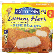 Gorton's  lemon herb fish fillets, 10 fillets  18.3oz
