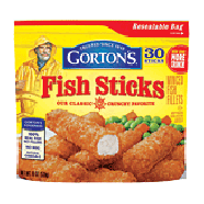 Gorton's  fish sticks, 30 ct 19oz