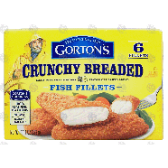 Gorton's  crunchy breaded, fish fillets, 6 fillets 11.4oz