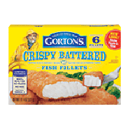 Gorton's  crispy battered fish fillets, 6 ct 11.4oz