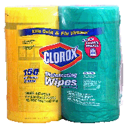 Clorox  disinfecting wet wipes, bleach-free, 1 citrus blend, 1 fres 2pk