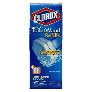 Clorox Toilet Wand disinfecting toilet wand refills, disposable cl 10pk