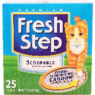 Fresh Step  cat litter, scoopable clumping 25lb