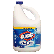 Clorox  splash-less concentrated bleach, regular  116fl oz