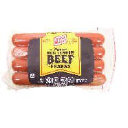 Oscar Mayer  bun-length beef franks, 8-count 15oz
