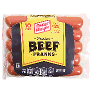 Oscar Mayer  premium beef franks, 10 count 15oz