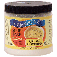 L.B. Jamison's  cream flavored soup base great for sauces, soups, c7oz