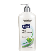 Suave Skin Solutions body lotion with aloe, lasts 24 hours  18fl oz