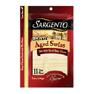 Sargento(R)  aged deli style sliced swiss cheese, 11-thin slices 7oz