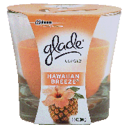 Glade  candle, hawaiian breeze scent 3.8oz