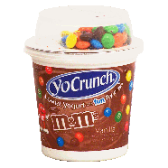 Yo Crunch  lowfat vanilla yogurt with m&m's 6oz