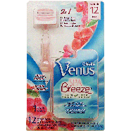 Gillette Venus Spa Breeze; 1 razor with 12 cartridges, scent of whi1ct