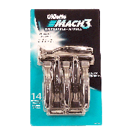 Gillette Mach 3 disposable razors, sensitive 14ct