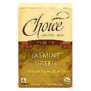 Choice  jasmine green organic tea, 16-bags 0.8oz