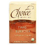 Choice  twig kukicha, organic toasted japanese twig tea, 16-bags 1.1oz