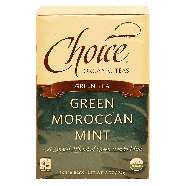 Choice  green moroccan mint organic tea, 16-bags 0.8oz