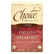 Choice  english breakfast black tea, organic ceylon assam & east 1.1oz