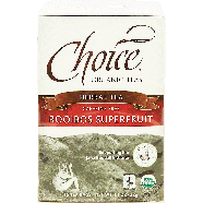Choice organic teas rooibos superfruit herbal tea, caffeine free,1.1oz