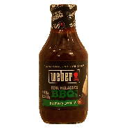 Weber Real Molasses BBQ Sauce hickory smoke, all natural, no corn 18oz