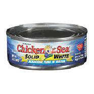 Chicken Of The Sea  solid white, albacore tuna in water  5oz
