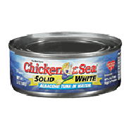 Chicken Of The Sea  solid white, albacore tuna in water 5oz
