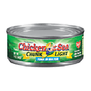 Chicken Of The Sea Chunk Light tuna in water 5oz