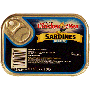 Chicken Of The Sea  sardines in water 3.75oz