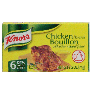 Knorr Bouillon Chicken Cubes Extra Large 6 Ct 2.5oz