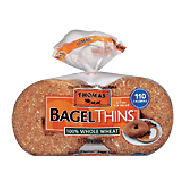 Thomas' Bagel Thins 100% whole wheat, 8-count, pre-sliced 13oz