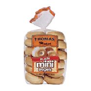 Thomas' Bagels Mini Plain 12 Ct 20oz