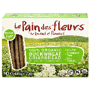 Le Pain des fleurs  100% organic buckwheat crispbread, gluten fre4.4oz