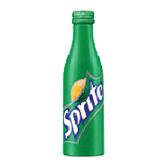 Sprite  lemon lime soda pop, bottle shape 8.5fl oz