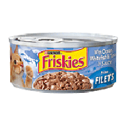 Friskies Wet Cat Food Prime Filets w/Ocean Whitefish & Tuna In Sa5.5oz