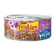 Friskies Wet Cat Food Prime Filets Turkey Dinner In Gravy 5.5oz