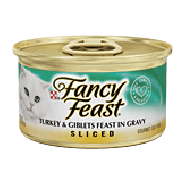 Fancy Feast Cat Food Sliced Turkey & Giblets Feast In Gravy 3oz