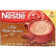 Nestle  rich milk chocolate flavor hot cocoa mix, 6 .71-oz. env4.27-oz