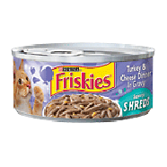 Friskies Wet Cat Food Shredded Turkey & Cheese Dinner In Gravy 5.5oz