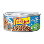 Friskies Wet Cat Food Ocean Whitefish & Tuna Dinner 5.5oz
